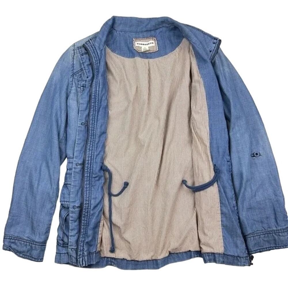 ANTHROPOLOGIE Marrakech Chambray Anorak Denim Jacket Size XS ✨💙✨ - Picture 11 of 14